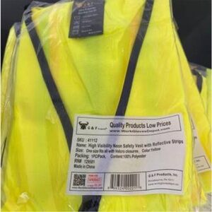 High Visibility Neon Safety Vest